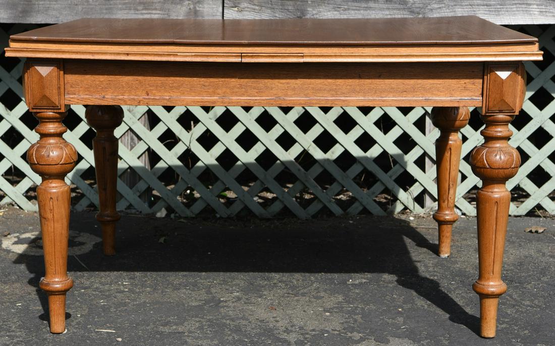 ANTIQUE SWEDISH EXTENSION DINING TABLE (1 of 11)