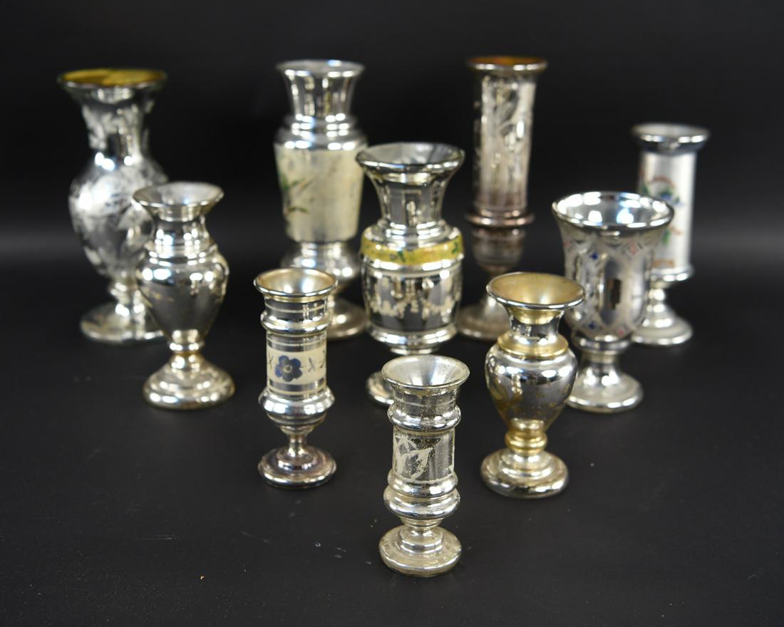 MERCURY GLASS GROUPING (1 of 13)