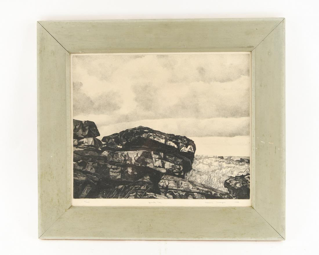 NORMA MORGAN, AFRICAN AMERICAN ( B 1928) AQUATINT (1 of 11)