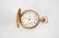 LADIES ELGIN ETCHED 14K HUNT CASE POCKETWATCH - 3