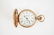 14 K ELGIN ETCHED HUNT CASE POCKET WATCH - 5