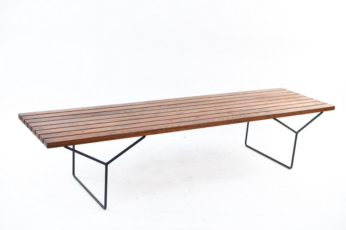 Bertoia For Knoll Bench In Oak Iron Oct 27 2019 Westport