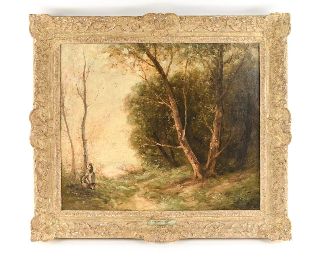19TH C. LANDSCAPE O/C STYLE OF COROT (1 of 15)