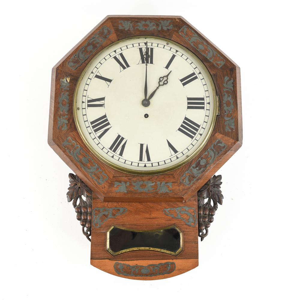 ANTIQUE OAK WALL CLOCK (1 of 13)