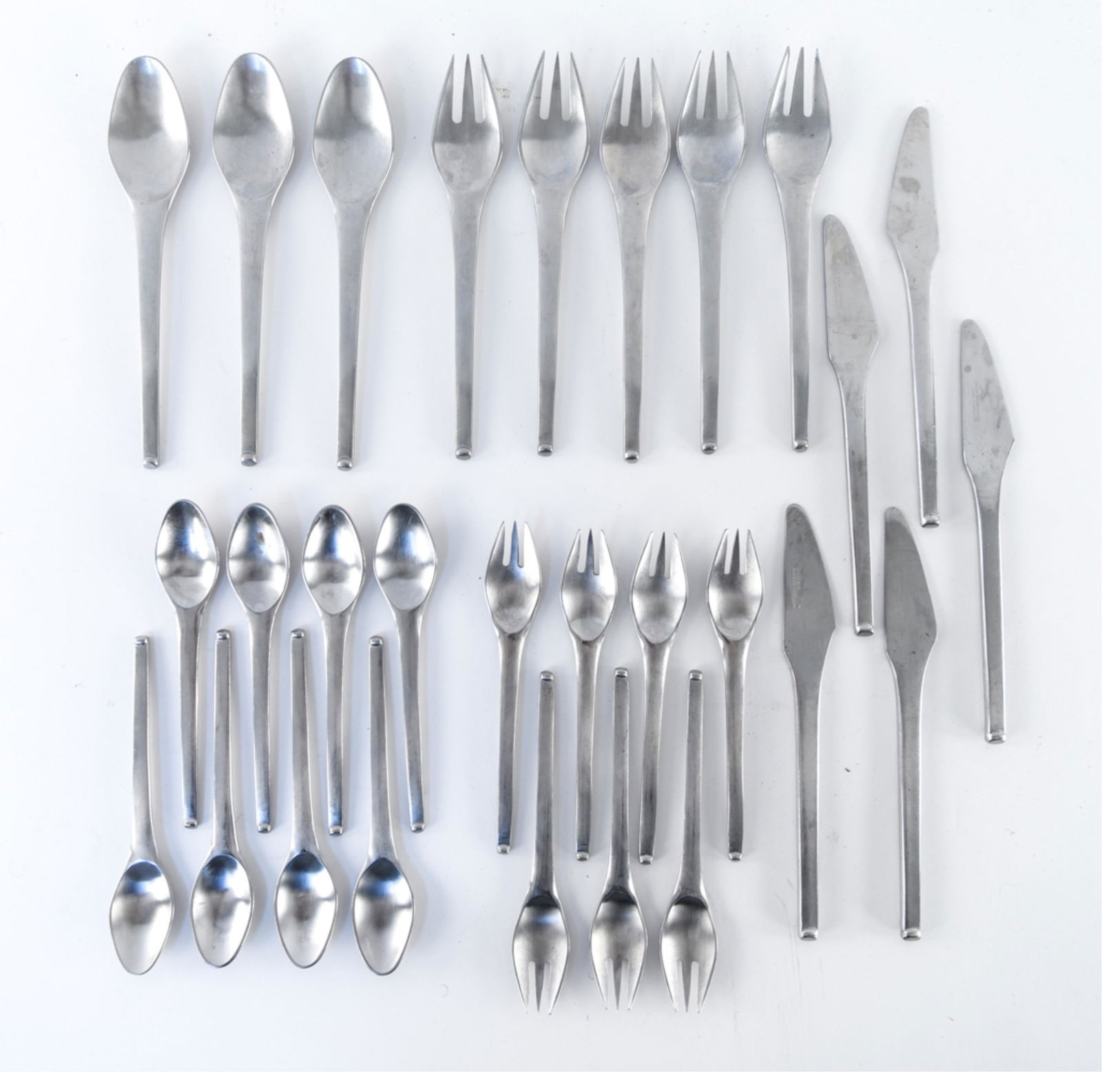 Japanese Stainless Flatware Grouping