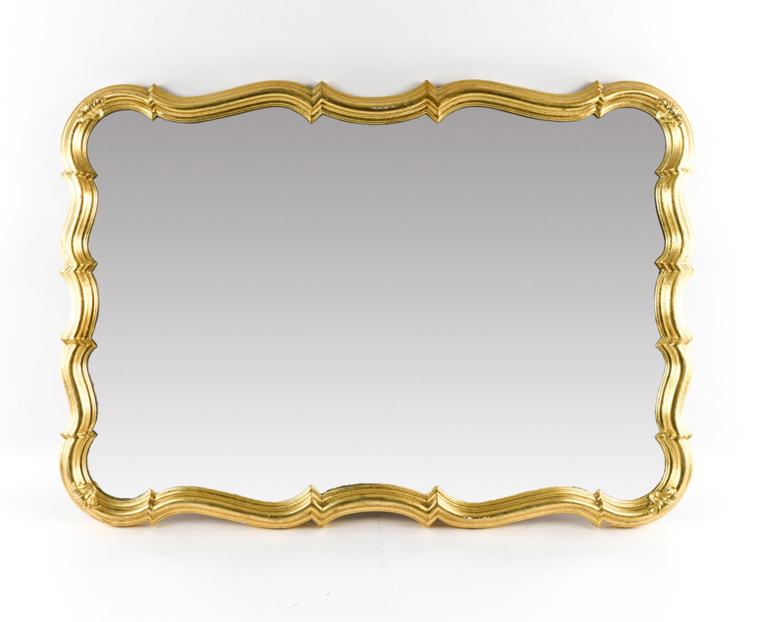 ITALIAN GOLD GILT HOLLYWOOD REGENCY STYLE MIRROR (1 of 9)