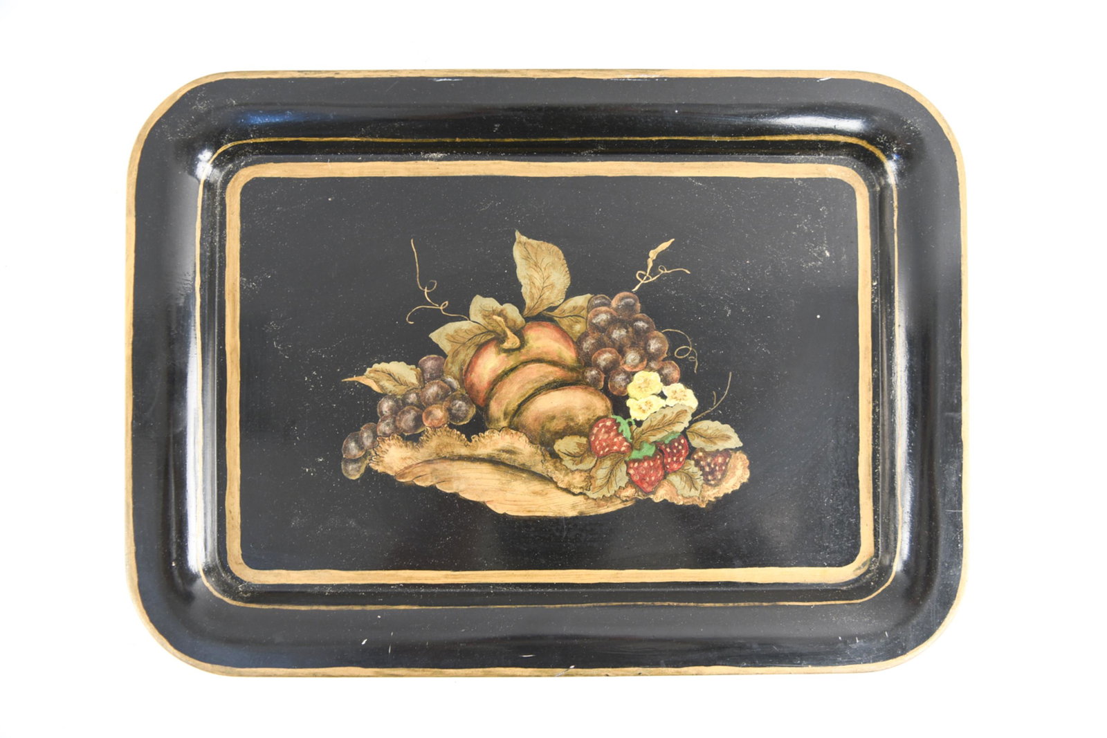 ENGLISH TOLE HAND-PAINTED TRAY (1 of 8)