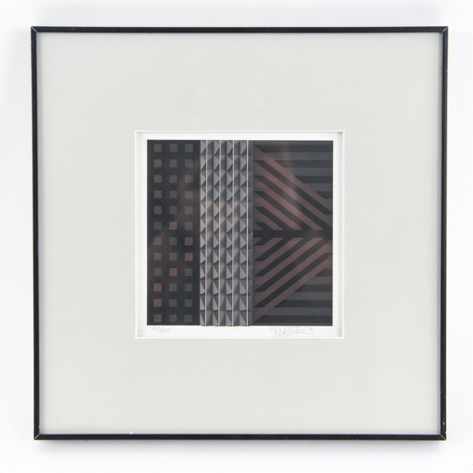 RICK TUNKEL 3-D OP-ART PRINT (1 of 8)