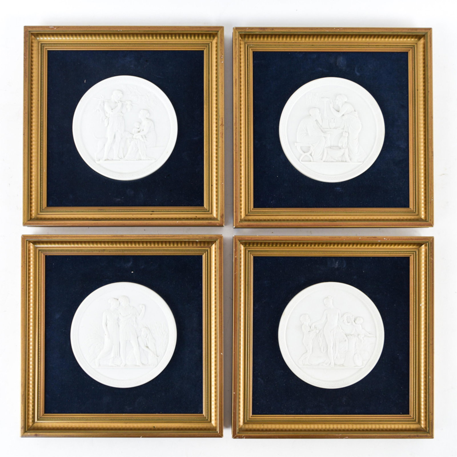 (4) ROYAL COPENHAGEN FRAMED PLAQUES (1 of 12)