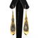 ANTIQUE 14K GOLD MOURNING EARRINGS