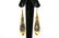 ANTIQUE 14K GOLD MOURNING EARRINGS - 2
