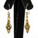 ANTIQUE 14K GOLD & TURQUOISE EARRINGS