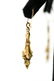 ANTIQUE 14K GOLD & TURQUOISE EARRINGS - 6