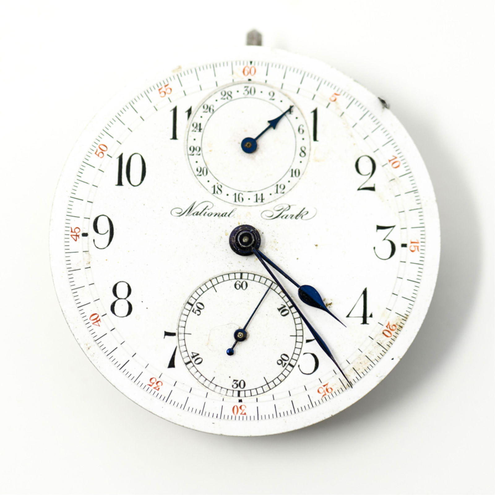 NATIONAL PARK CALANDER POCKET WATCH MOVEMENT (1 of 11)