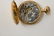 WALTHAM 14K GOLD OPEN FACE POCKET WATCH - 13