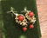 ANTIQUE SMALL 14K GOLD & CORAL EARRINGS