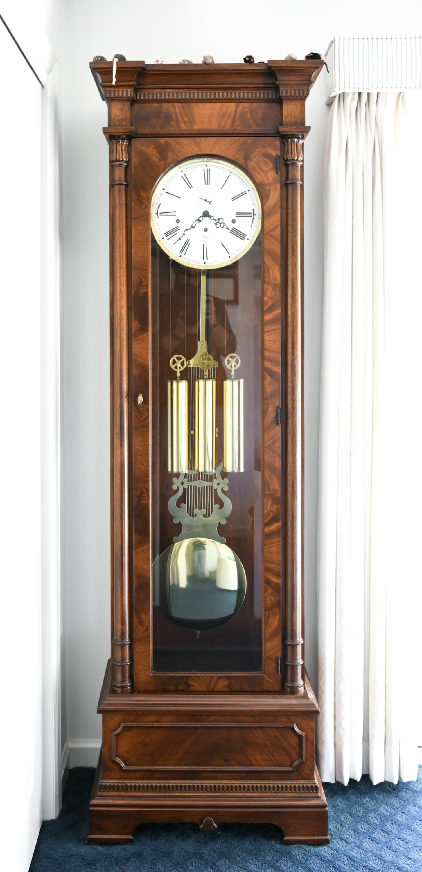 CONTEMPORARY SLIGH GRANDFATHER CLOCK (1 of 6)