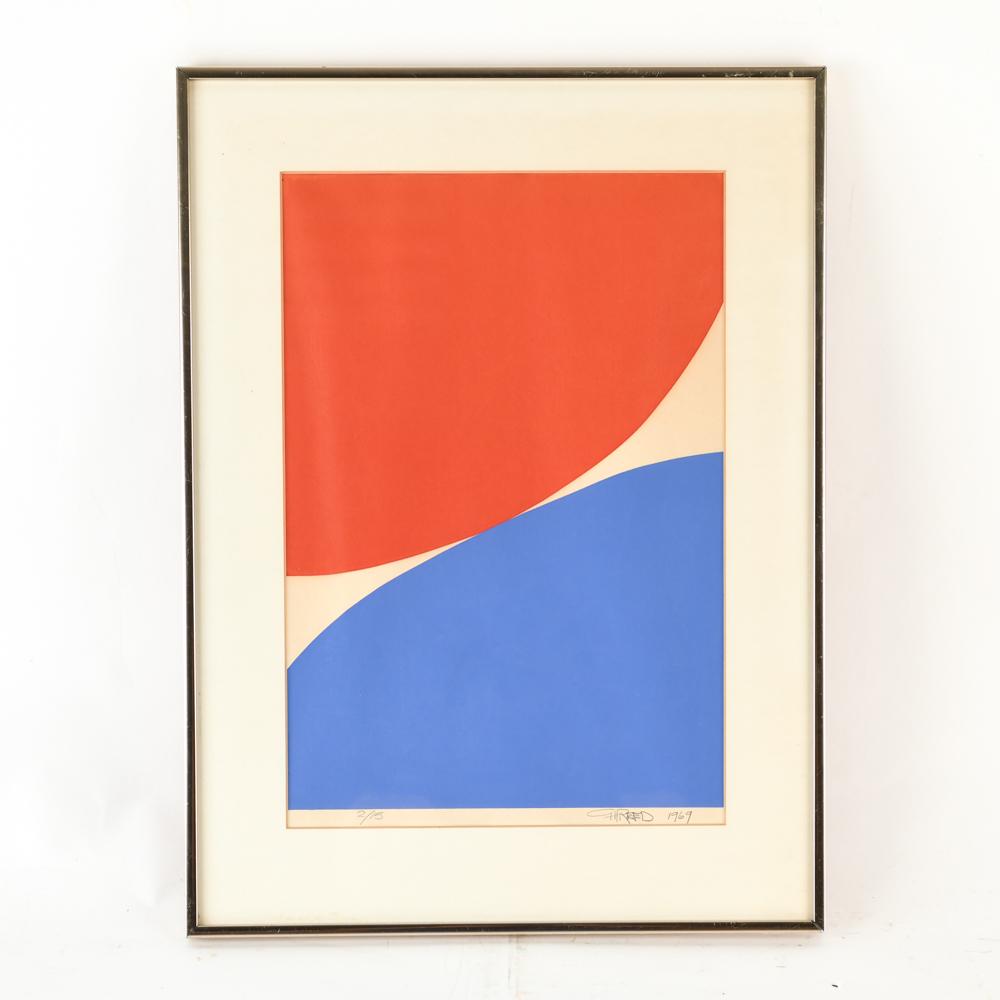 1969 OP-ART ABSTRACT SILKSCREEN (1 of 6)