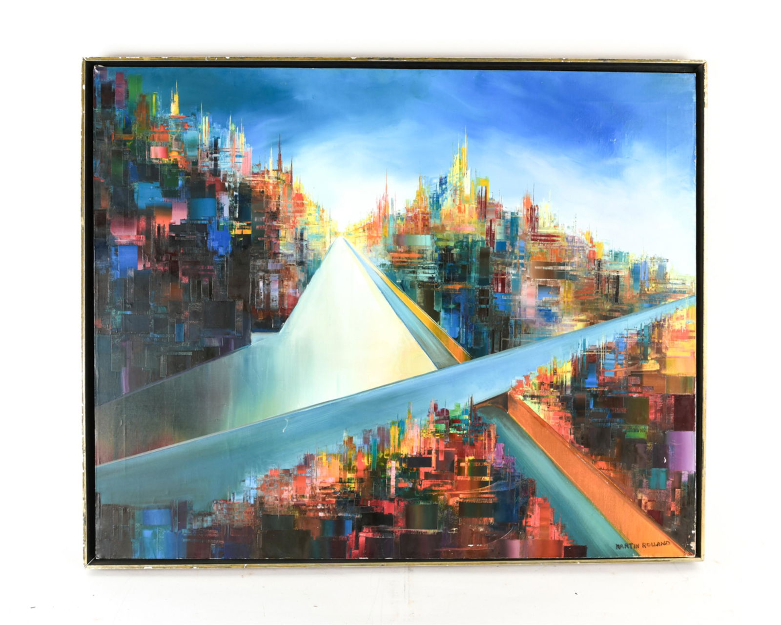 MARTIN ROLLAND (1926-) ABSTRACT O/C PAINTING (1 of 7)