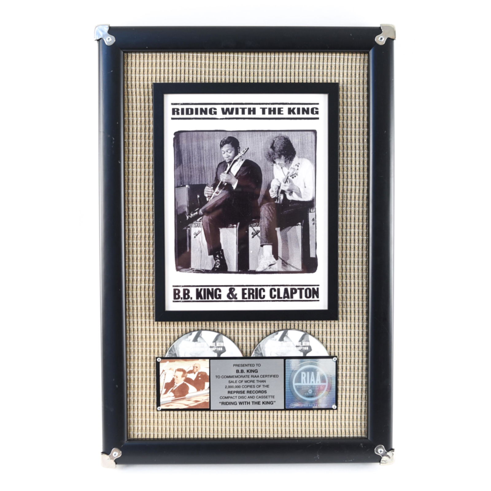 B.B. KING RIAA 2,000,000 AWARD RIDING W/ THE KING (1 of 11)