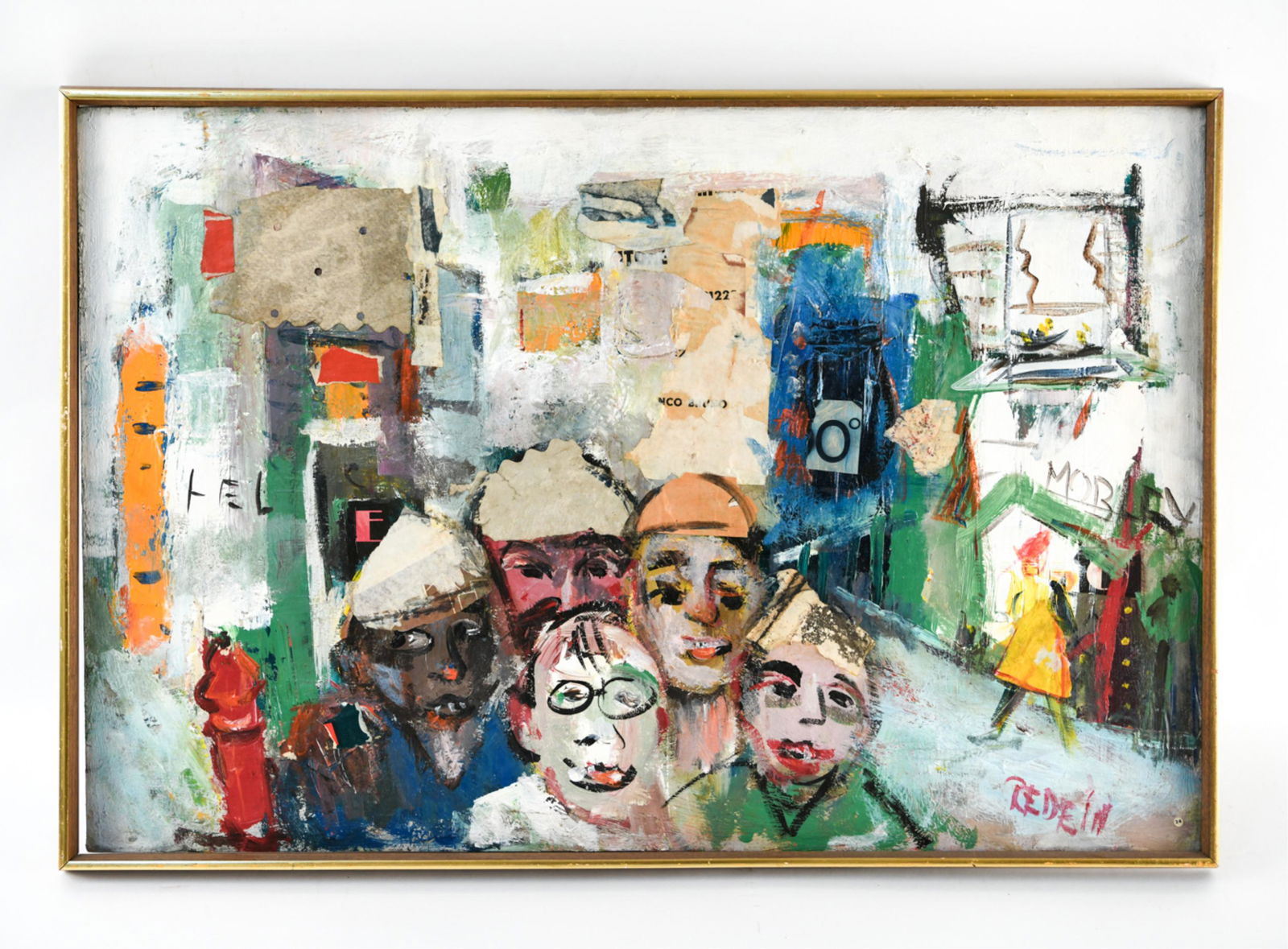 ALEXANDER REDEIN (1912 -1990) ABSTRACT MIXED MEDIA (1 of 10)