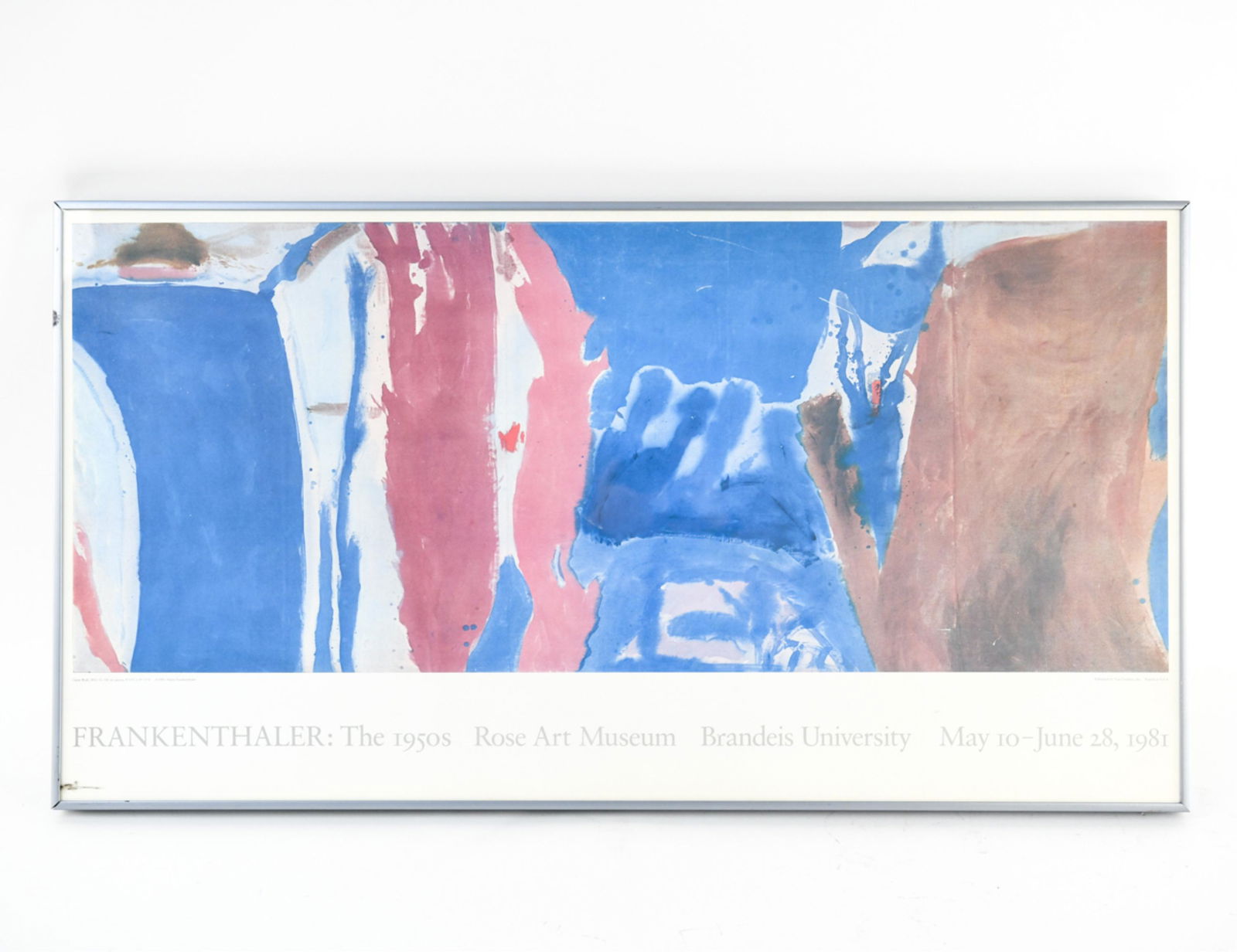 FRANKENTHALER 1981 EXHIBITION POSTER (1 of 9)