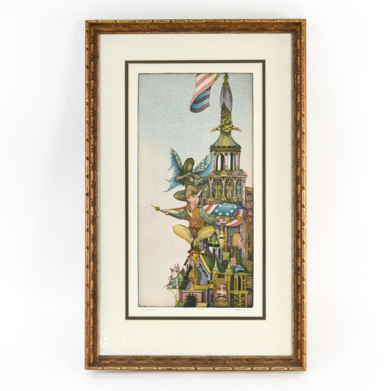 CHARLES KLABUNDE (B 1935) COLOR ETCHING (1 of 10)