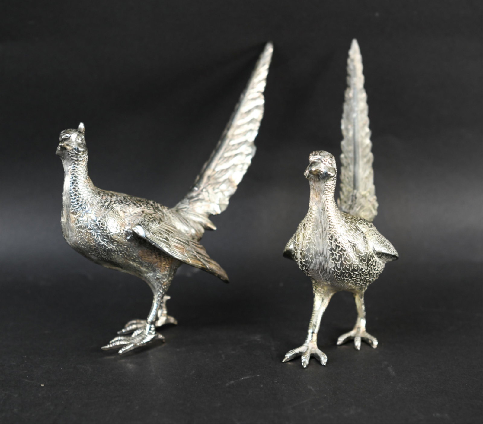 PAIR OF SILVERPLATE PHEASANTS (1 of 11)