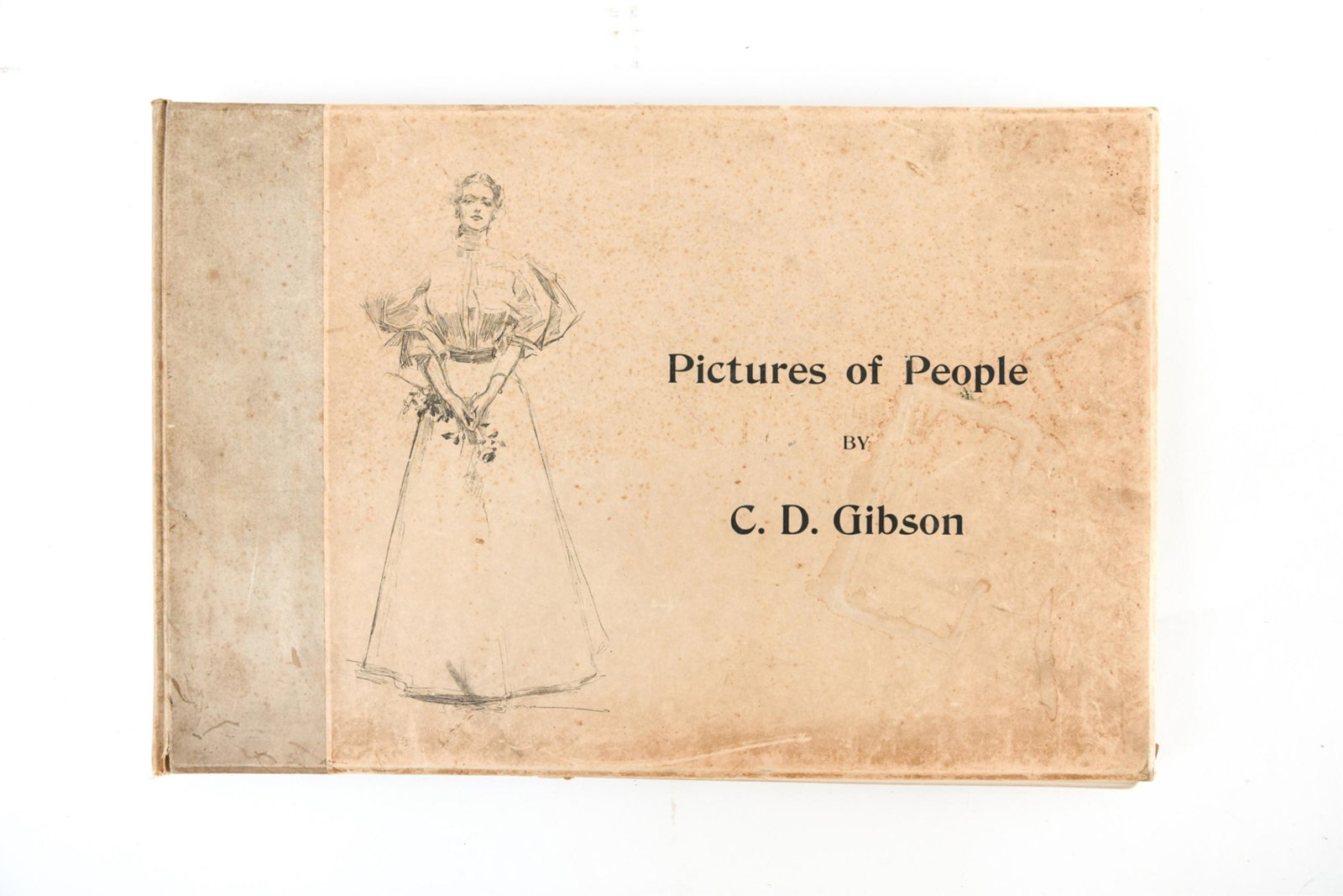 PICTURES OF PEOPLE SIGNED C.D. GIBSON BOOK: Limited edition of 100 copies, signed. Number 39/100. Dimensions: H 12" x W 18" Condition: Foxing, toning, some staining to cover. Showing wear and tear consistent with age and handling.
