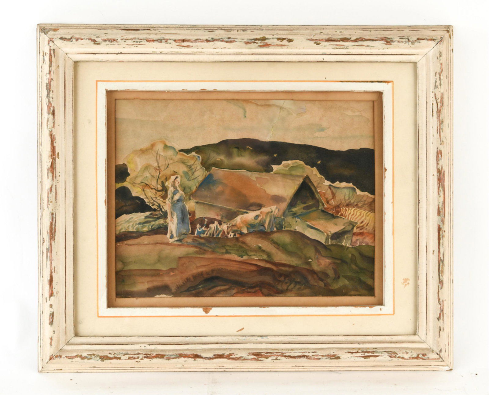 1930' - 1940' FARM WATERCOLOR COSTIGAN (1 of 8)