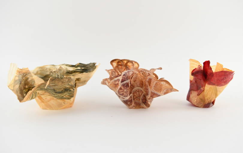 (3) Margaret Dorfman Vegetable Parchment Bowls