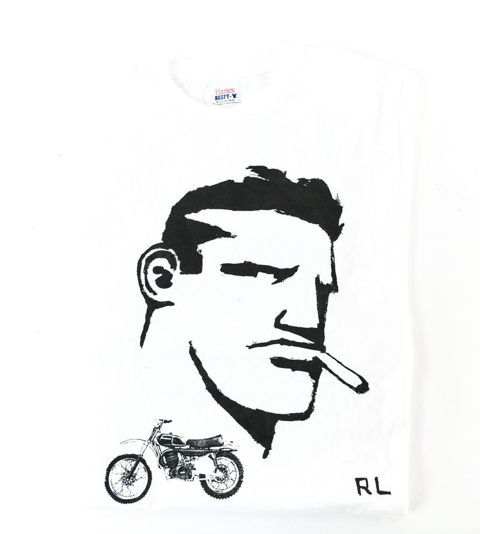 ROBERT LOUGHLIN T-SHIRT: Hanes Beefy-T, size M (38-40). Condition: No issues to note, apparently unworn.