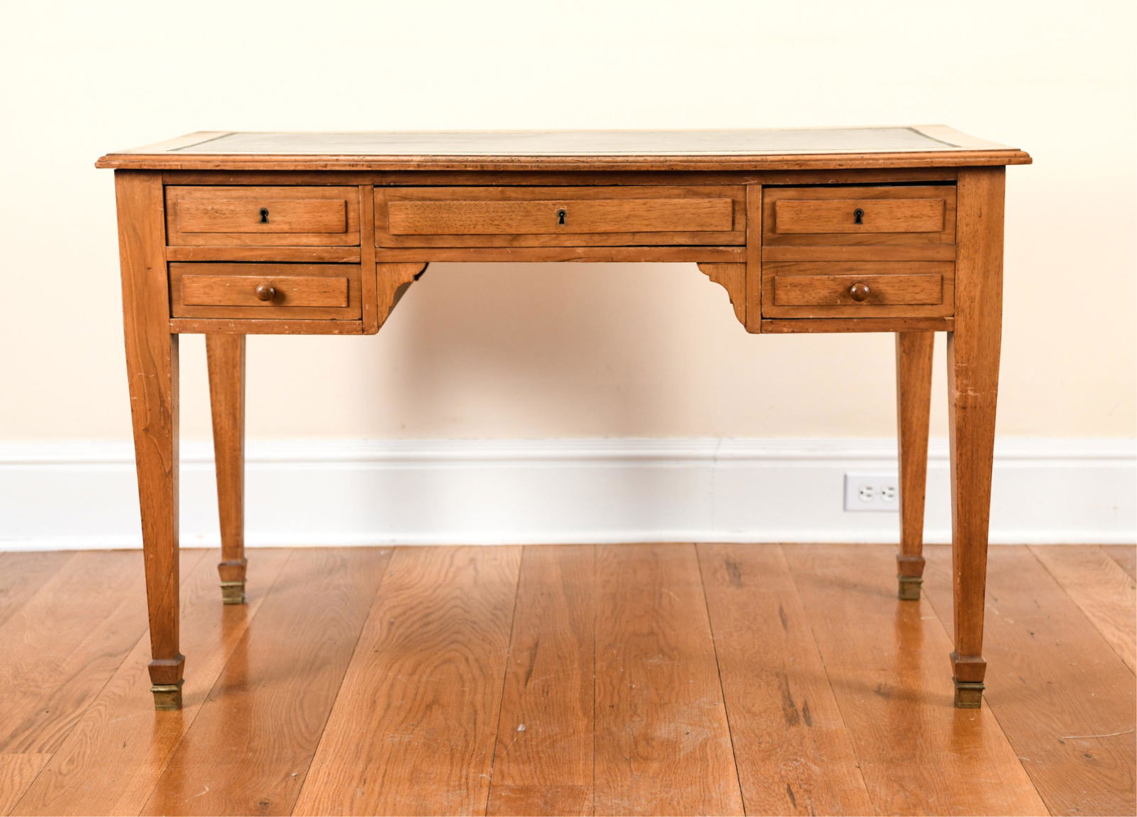 For Auction Antique Leather Top Desk 57 On Jan 28 2020