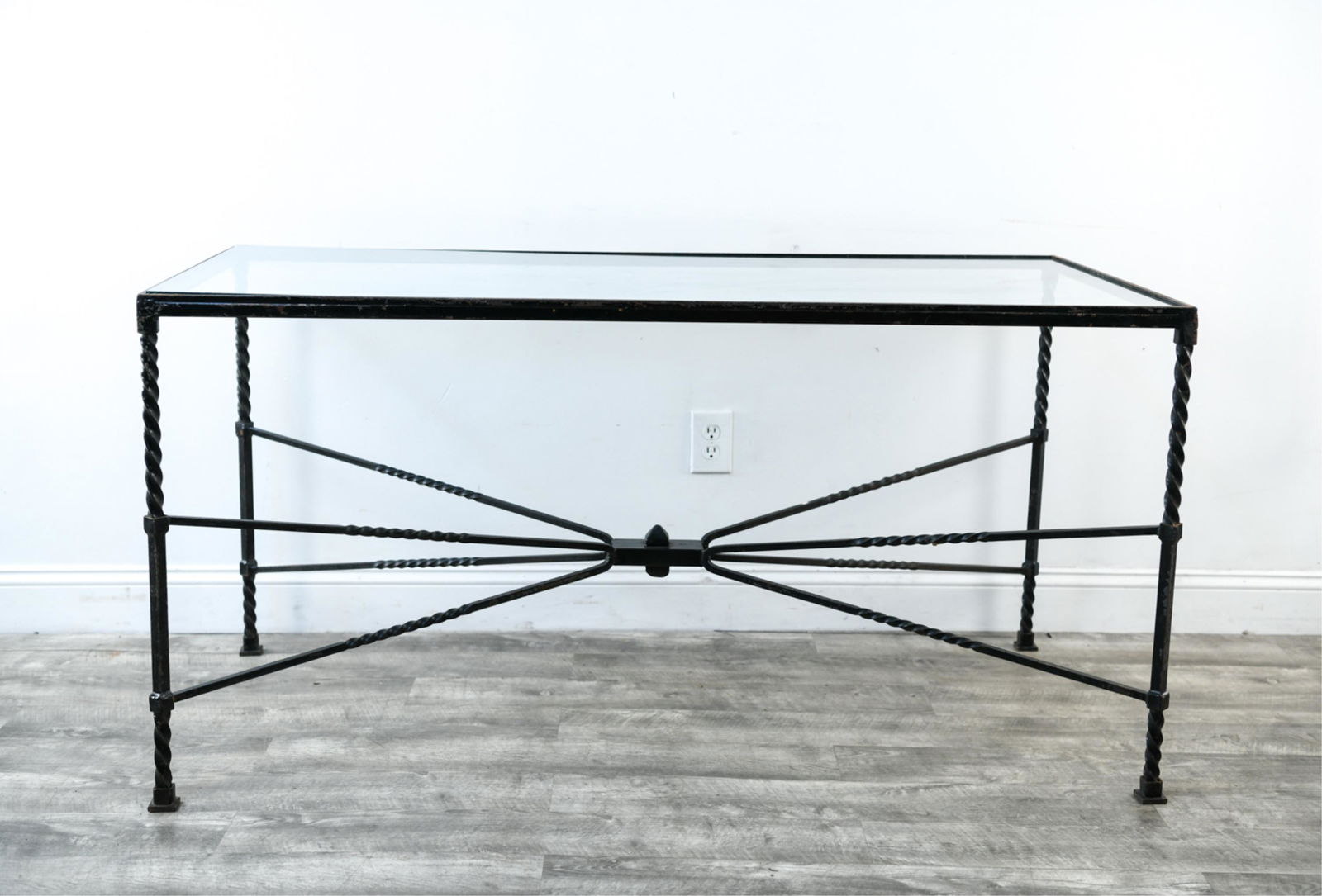 FRENCH WROUGHT IRON DINING TABLE (1 of 10)