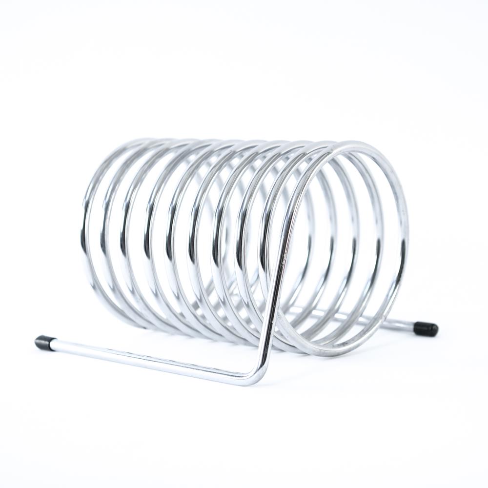MANNER OF YONEL LEBOVICI SPRING COIL LETTER HOLDER: Similar to other known models by Yonel Lebovici for Distrimex France 1969. Dimensions: H 8" x W 9.5" x D 10.25" Condition: Minor surface scratches.