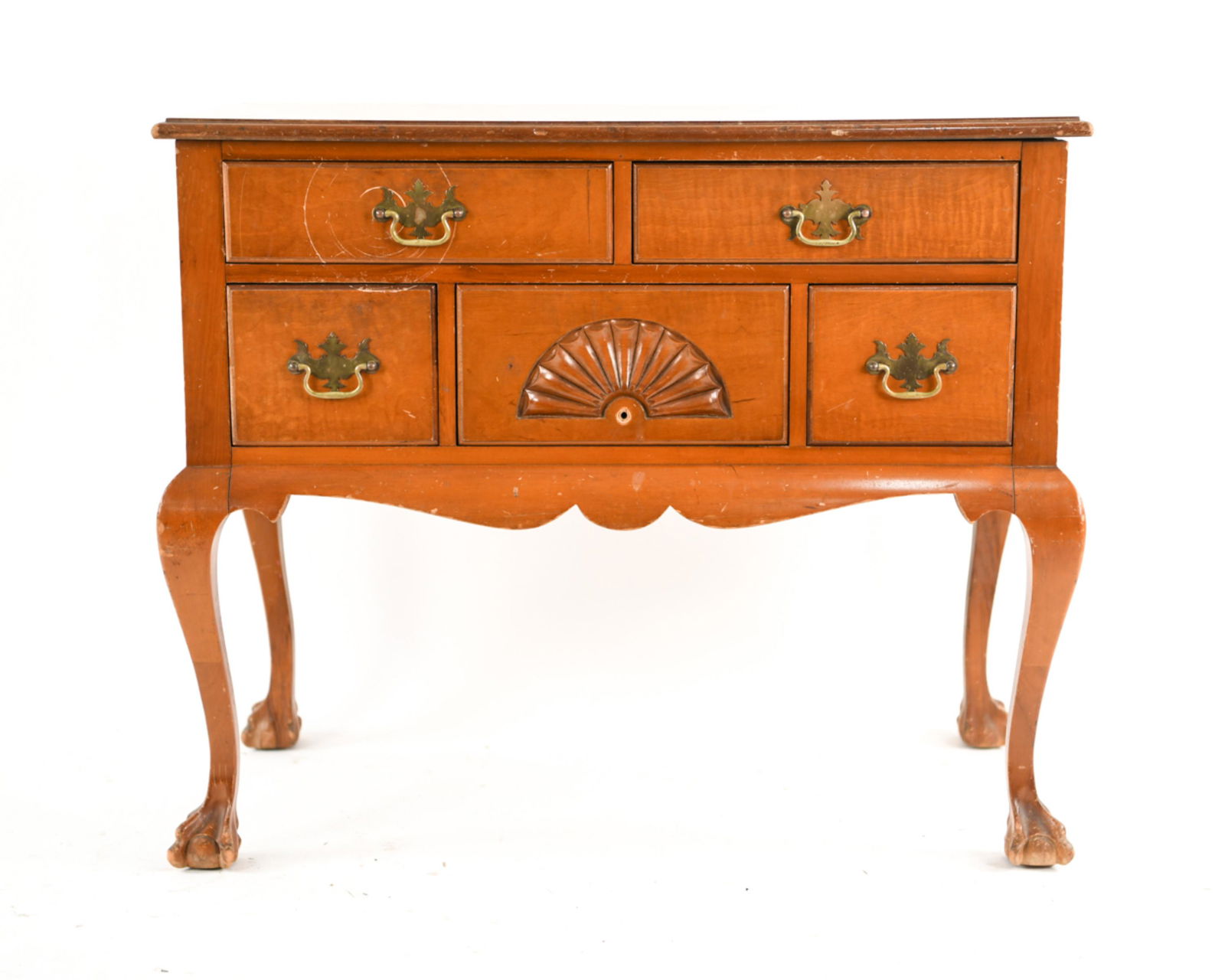20TH C. CHIPPENDALE STYLE LOW BOY CHEST (1 of 10)