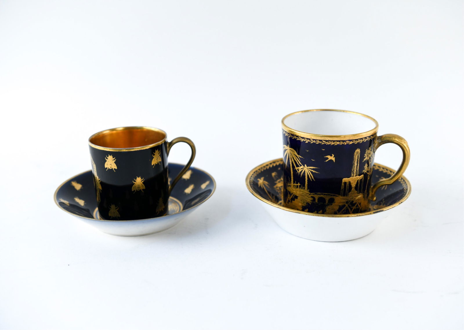 (2) SEVRES PORCELAIN TEA CUPS (1 of 9)