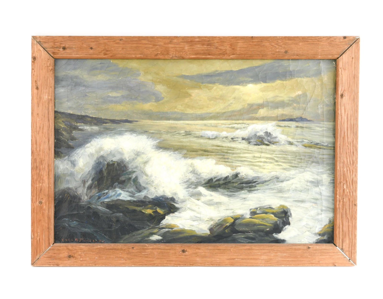 CARL FAFILLE (1882 - 1956) O/C SEASCAPE (1 of 12)