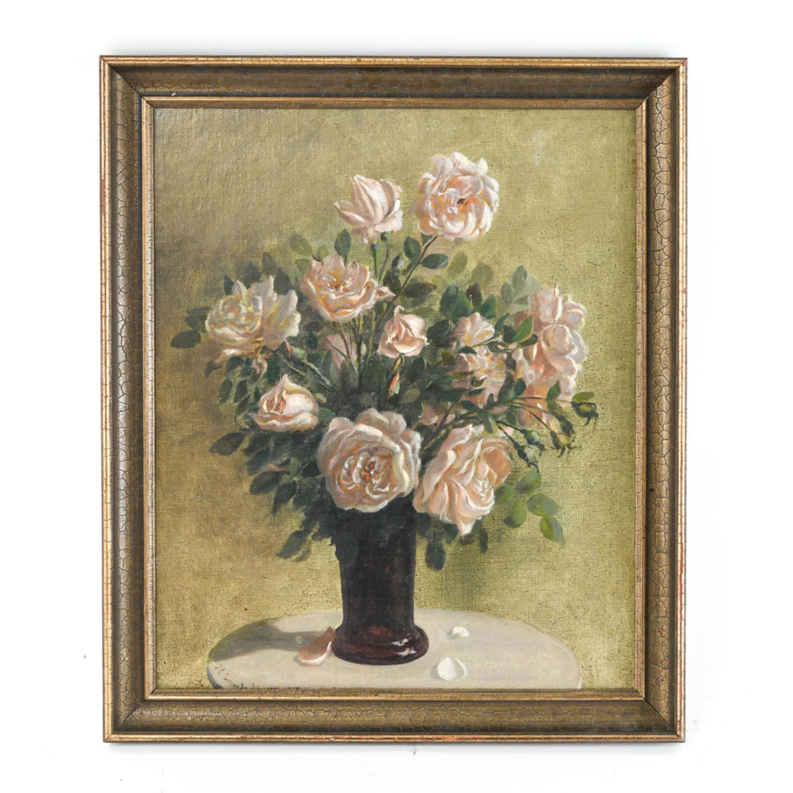 HARALS ERHARD HANSEN O/C STILL LIFE FLOWERS (1 of 8)