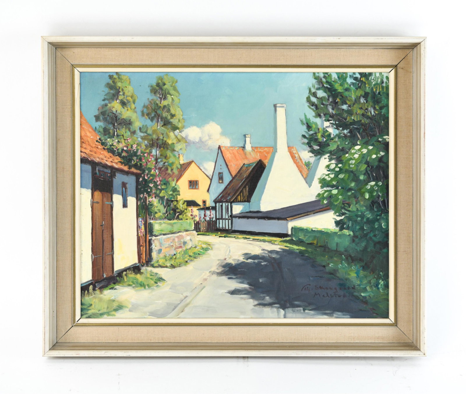 T.H. SKALGARD, DANISH O/C: Signed lower right. Dimensions: (Frame) H 19.5" x W 23.5", (Sight) H 15.25" x W 19.25" Condition: Few small stray marks. H074