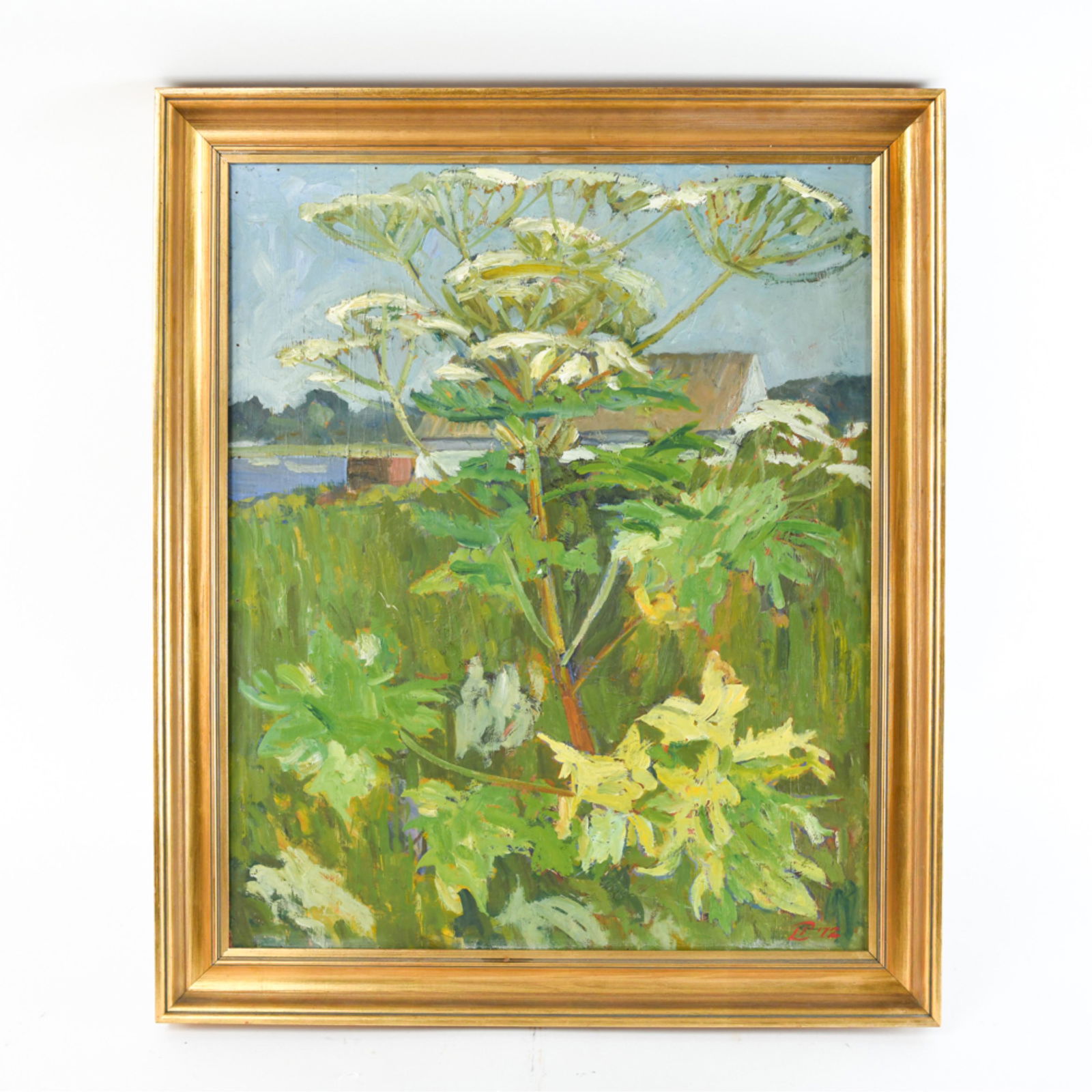 SIGNED MODERN OIL ON MASONITE (1 of 10)