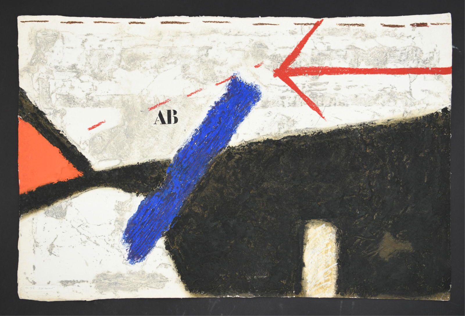 JAMES COIGNARD (FRENCH 1925-2008): Editioned and signed lower left, HC 9/10. Carborundum etching. Dimensions: H 38.5" x W 59" Condition: Some light stray marks. Slight waviness along edges. Light handling wear including a couple small