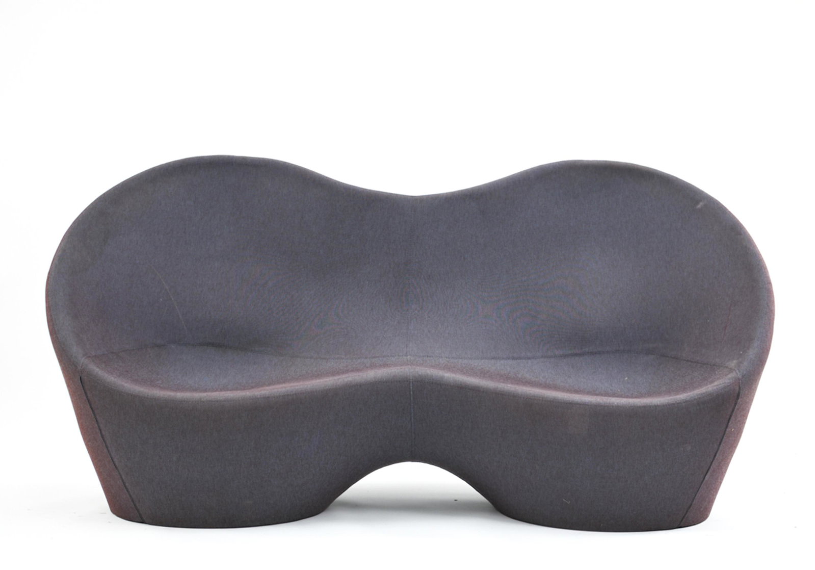 CASAMANIA & HORM KOUCH & OUCH SOFA: Marked under. Dimensions: H 40.5" x W 81" x D 30" SH 14.5" Condition: Showing signs of use including small stains and fading.