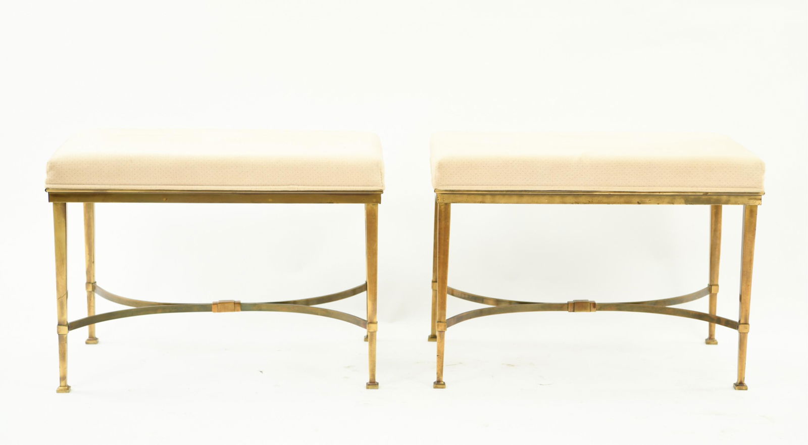 PAIR OF FRENCH BRASS BENCHES (1 of 7)