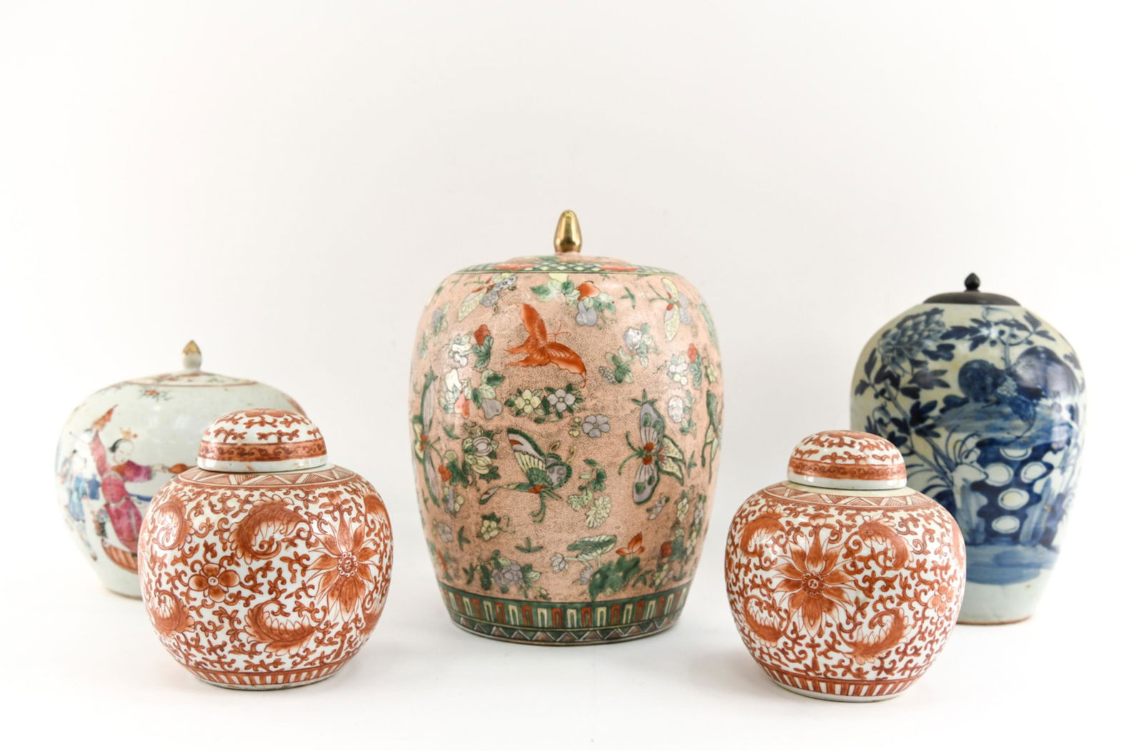 QING DYNASTY CHINESE FAMILLE ROSE JAR & OTHERS (1 of 20)