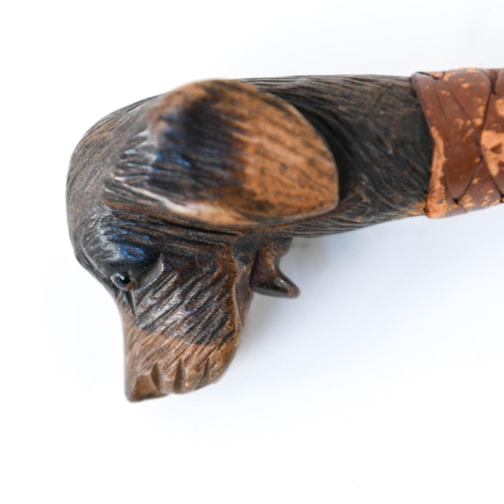 FIGURAL DOG RIDING CROP GLOVE HOLDER (1 of 9)