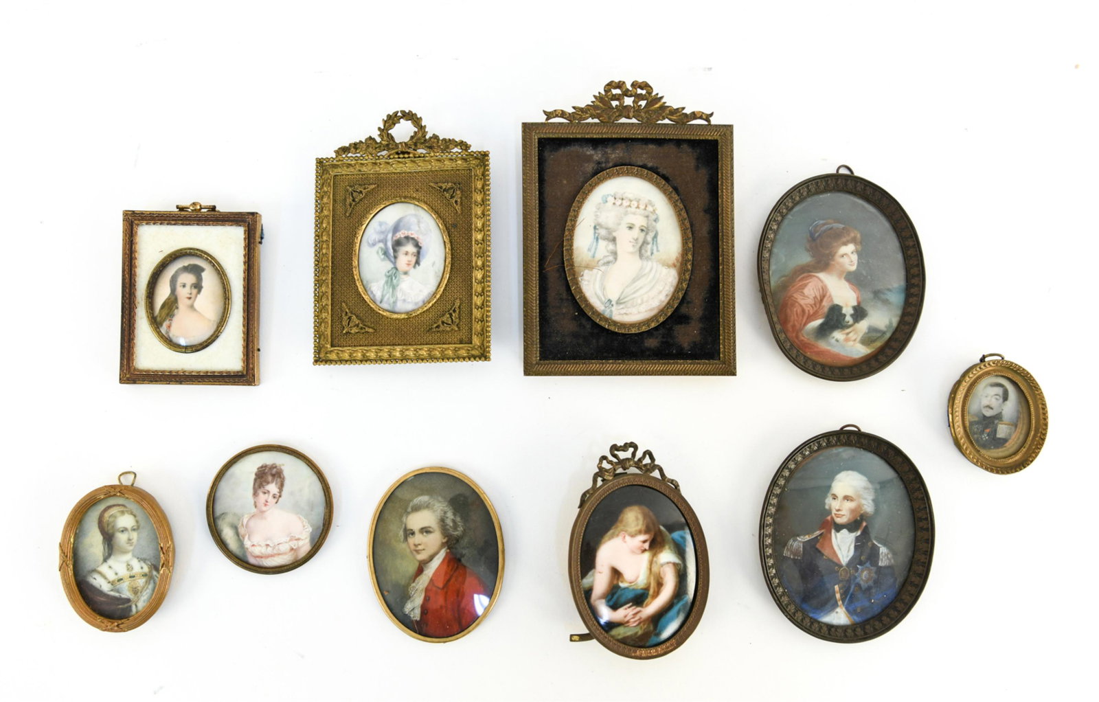 (10) MINIATURES IN METAL FRAMES (1 of 13)