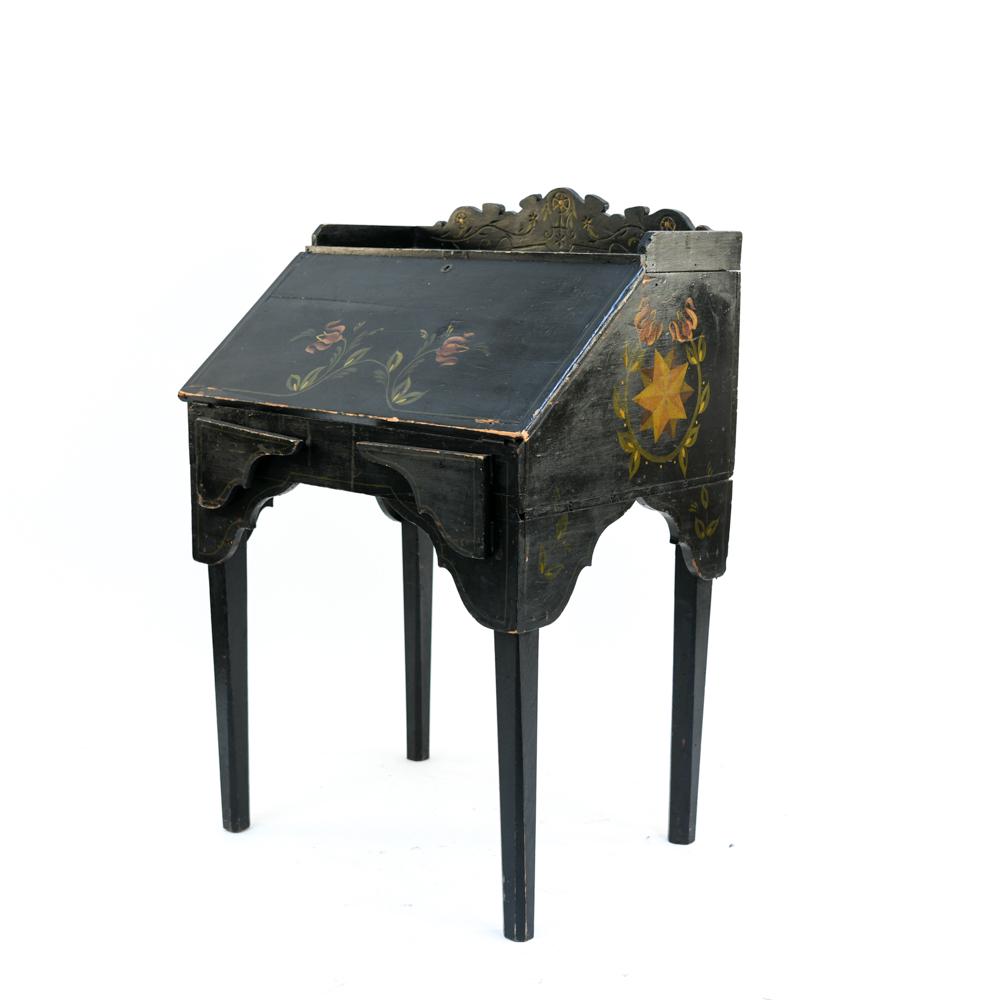 19TH C. PAINTED SECRETARY DESK (1 of 12)