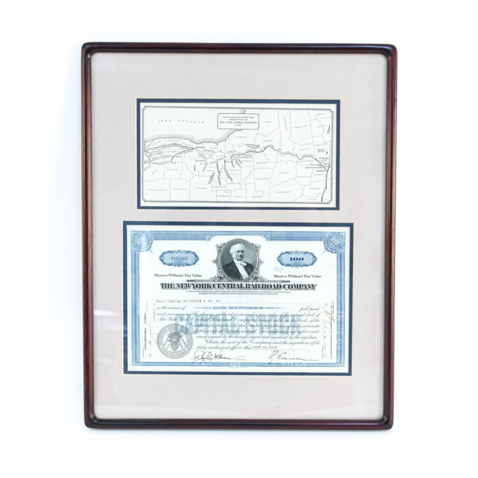 1940 NY CENTRAL RAILROAD CO. WAR BOND (1 of 9)