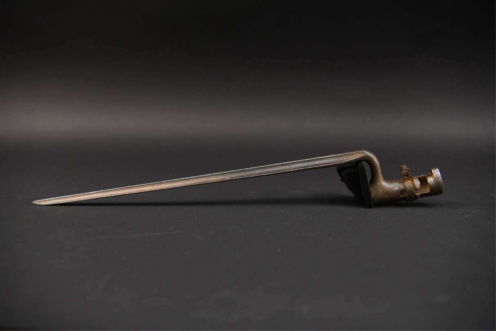 CIVIL WAR ERA BAYONET: Unmarked. Dimensions: L 18" x W 2.5" x D 1.25" Condition: As found.